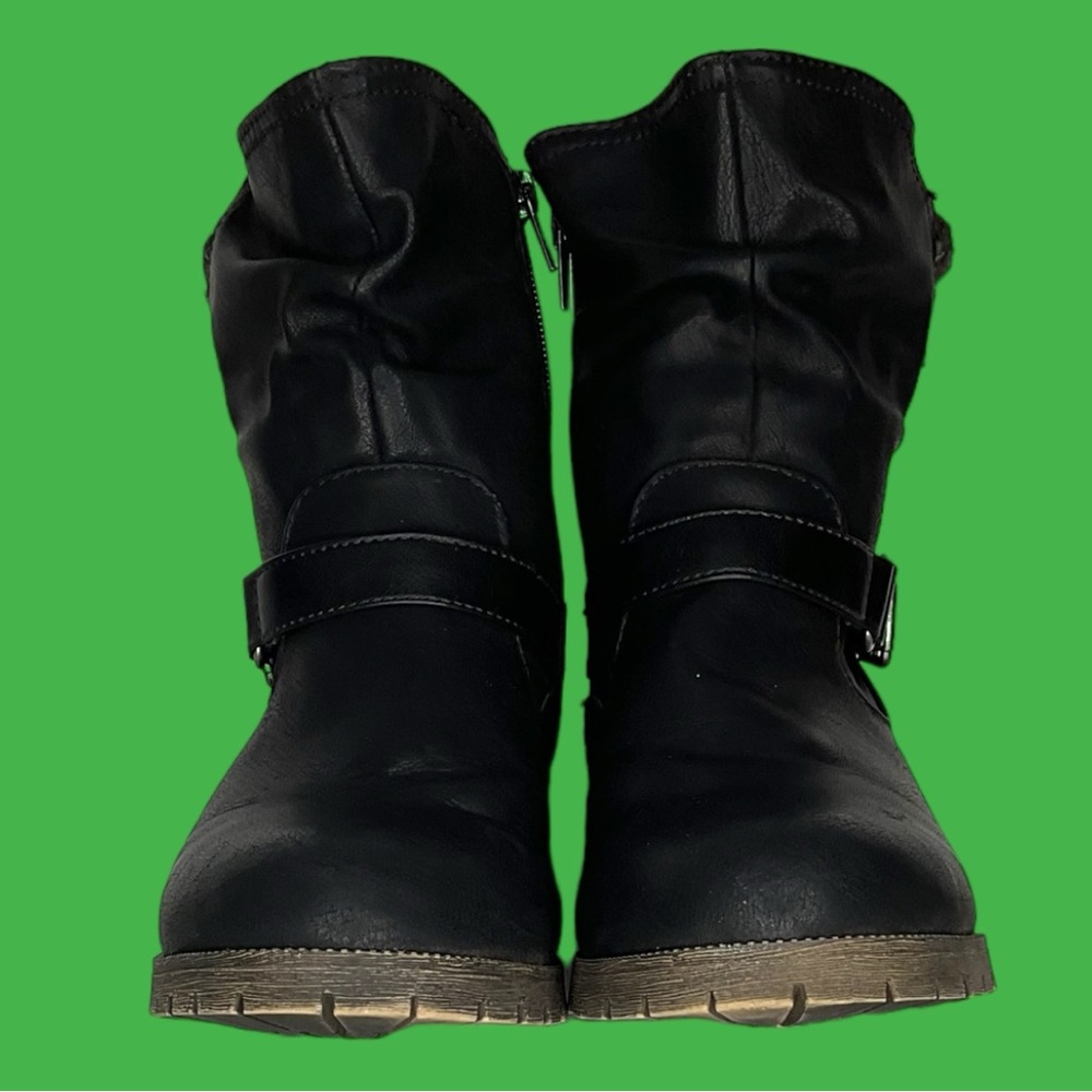 Jellypop Ryerson Sweater buckle Women's Fashion Boot Size 6M With Inside Zipper